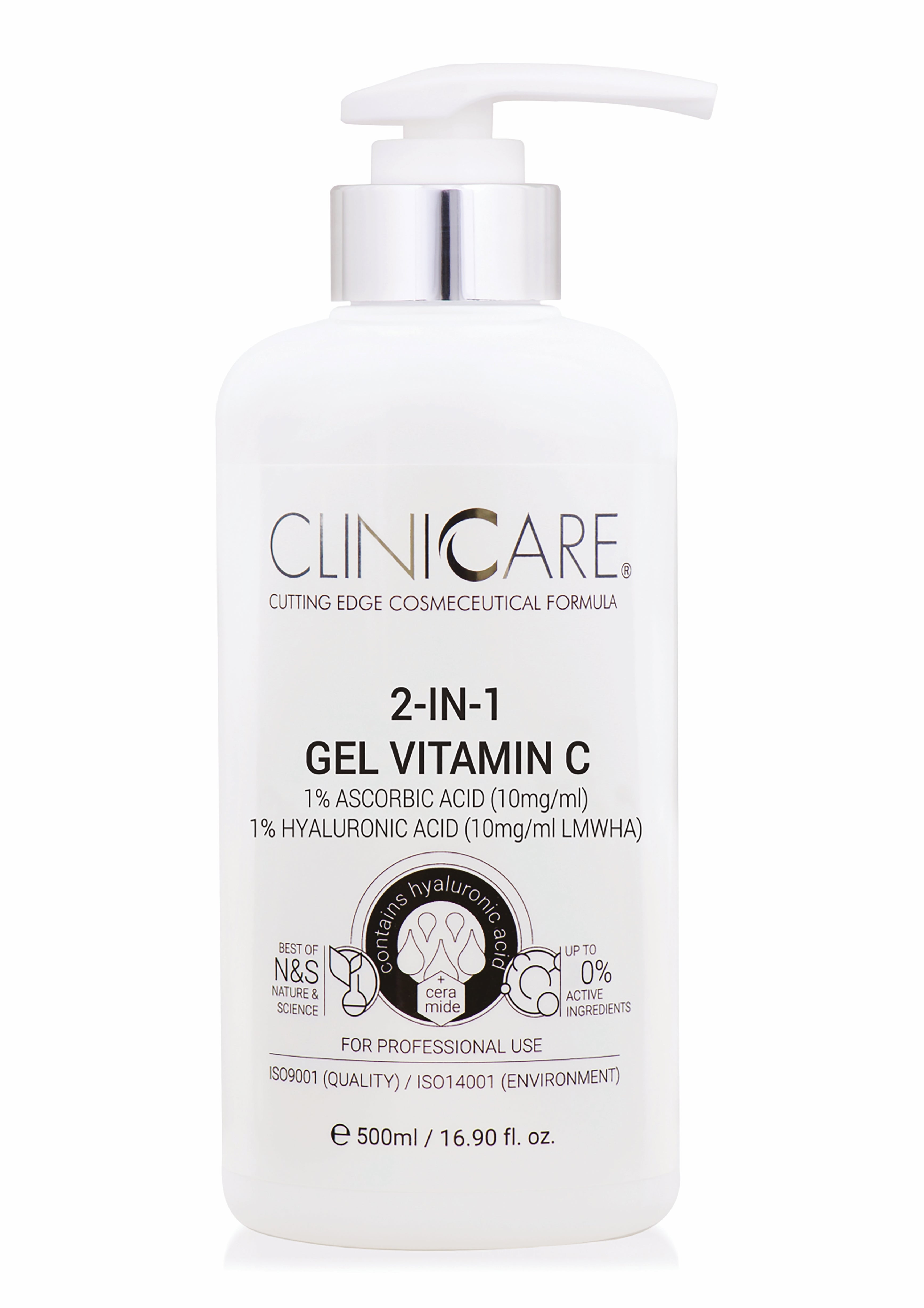 2-IN-1 GEL VITAMIN C 500ml - CLINICCARE USA