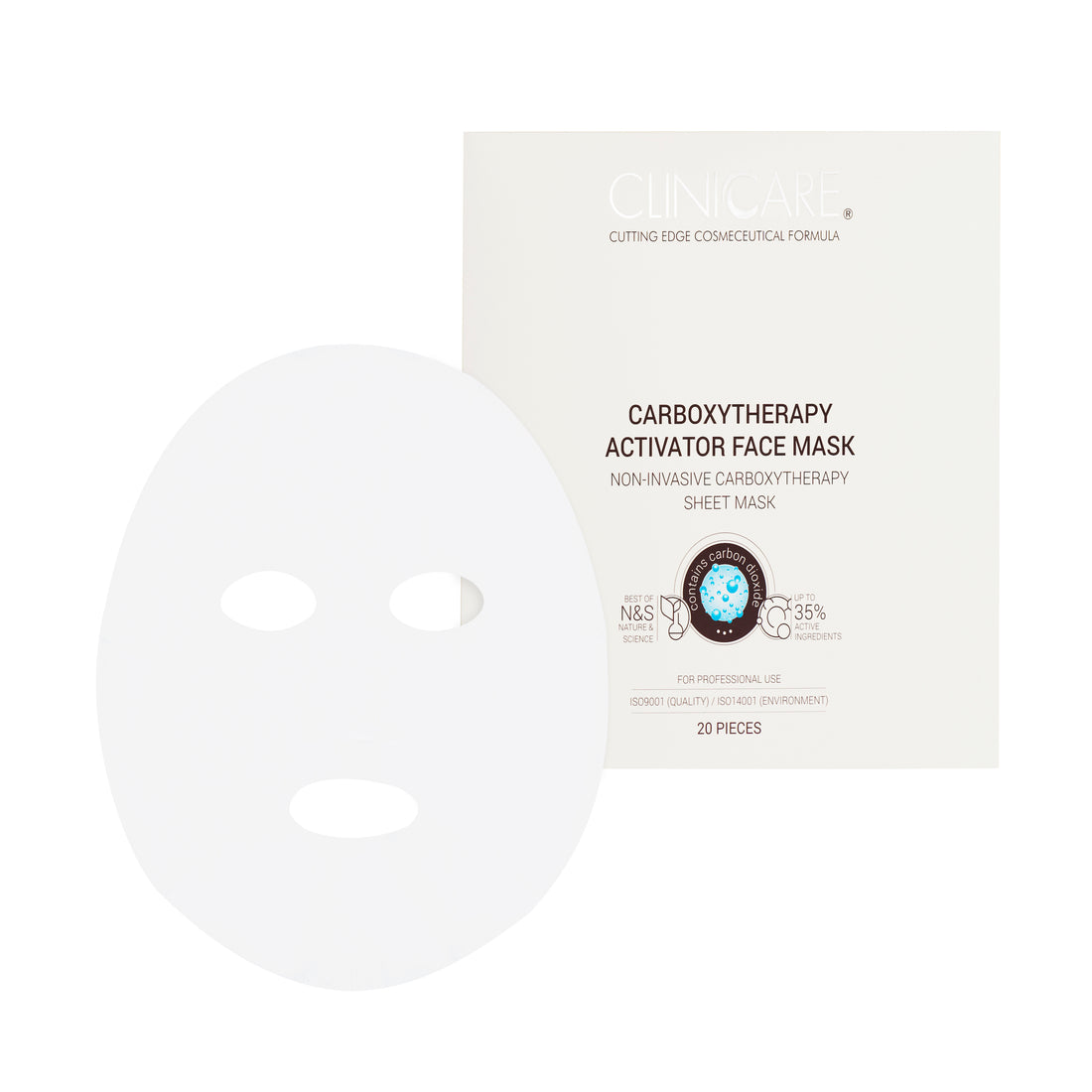 NON-INVASIVE CARBOXYTHERAPY GEL &amp; ACTIVATOR FACE MASK