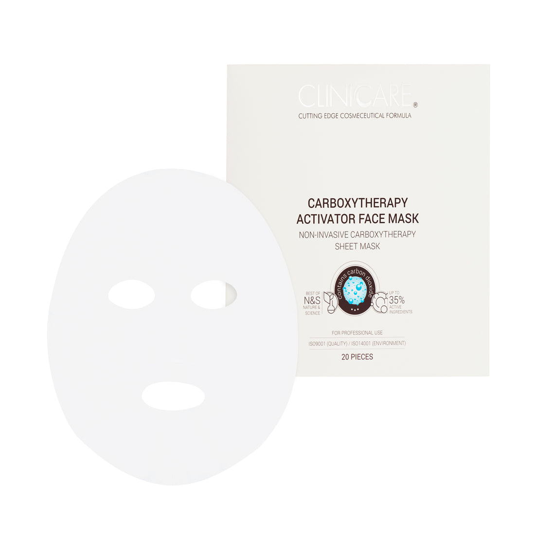 NON-INVASIVE CARBOXYTHERAPY GEL & ACTIVATOR FACE MASK