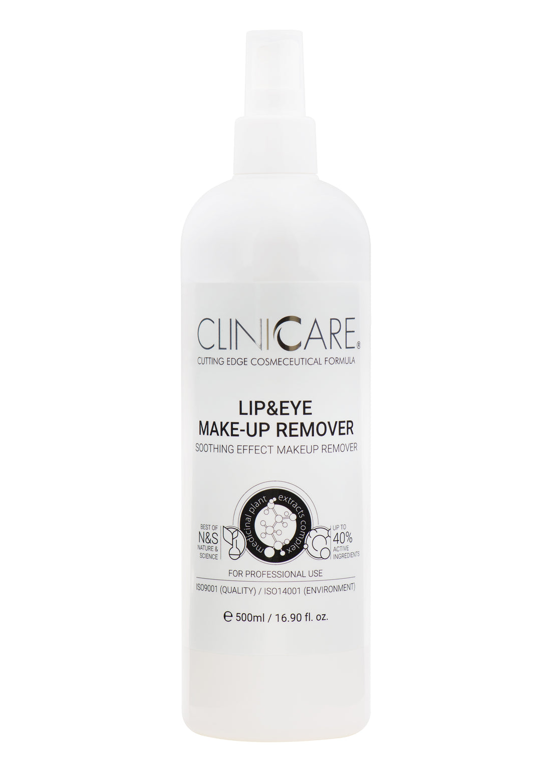 LIP&amp;EYE MAKEUP REMOVER 500ML - CLINICCARE USA